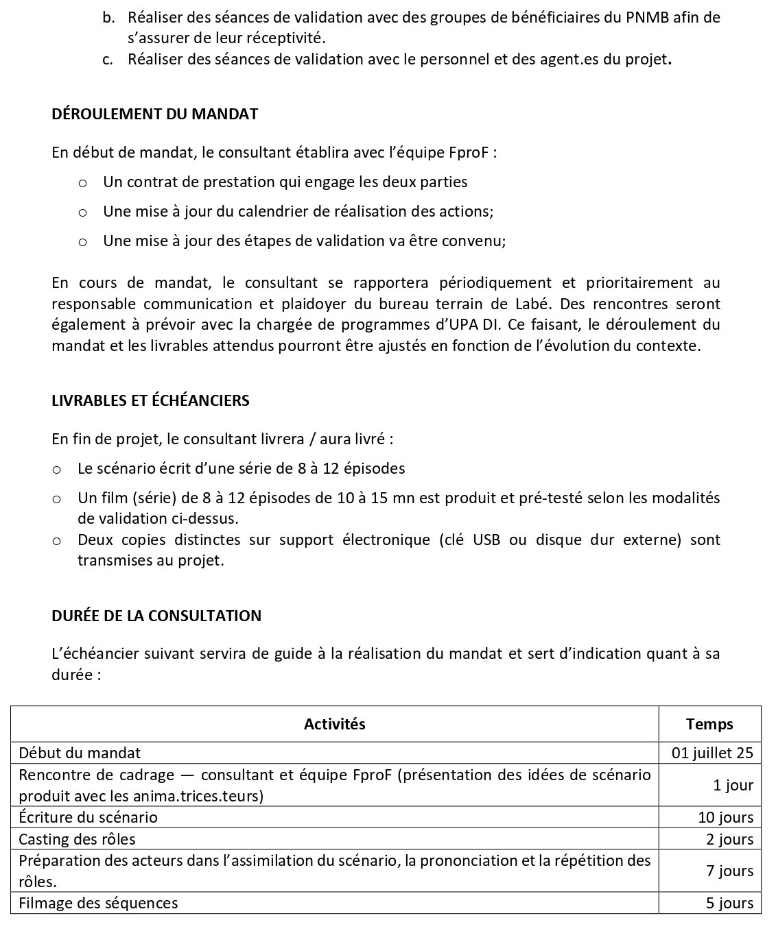 Recrutement D'un.e Consultant.e en élaboration de capsules vidéo pour le projet Femmes pro-Forêts en Guinée | Page 4