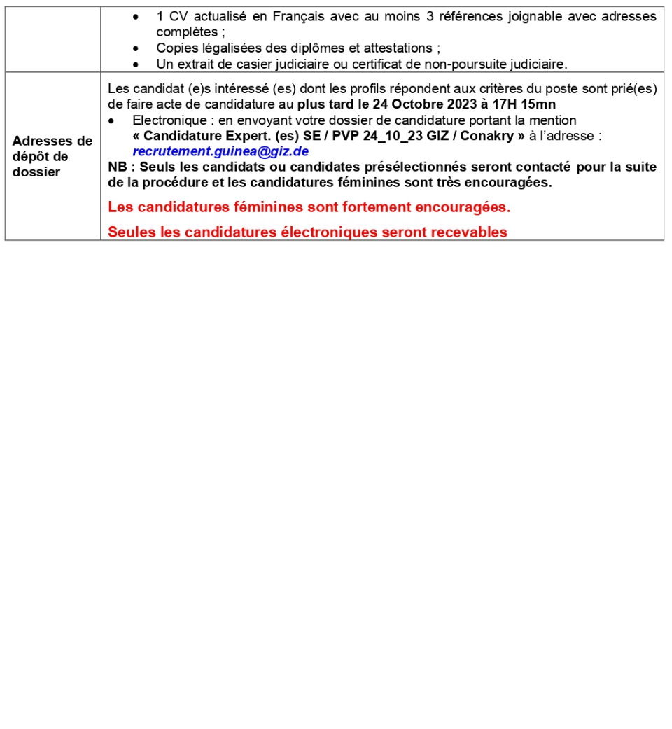 Avis de recrutement d'un(e) Expert.e en Suivi et Evaluation | Page 3