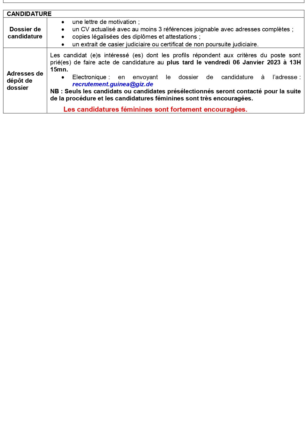 Avis de recrutement d'un Assistant Achat et Contrat | Page 3