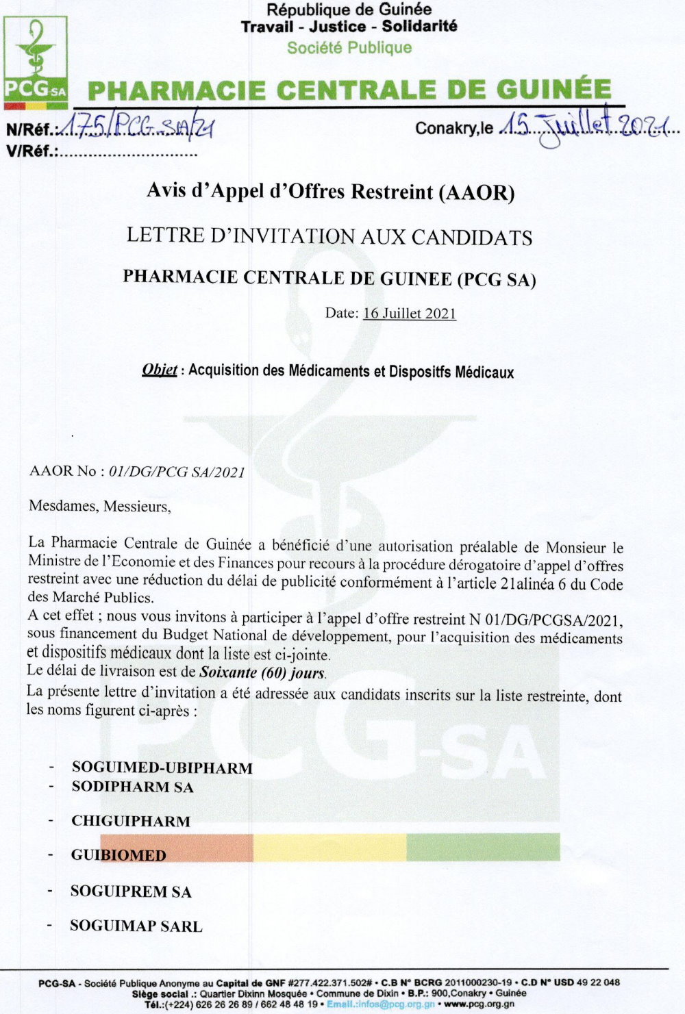 Acquisition De Médicaments Et Dispositifs Médicaux p1