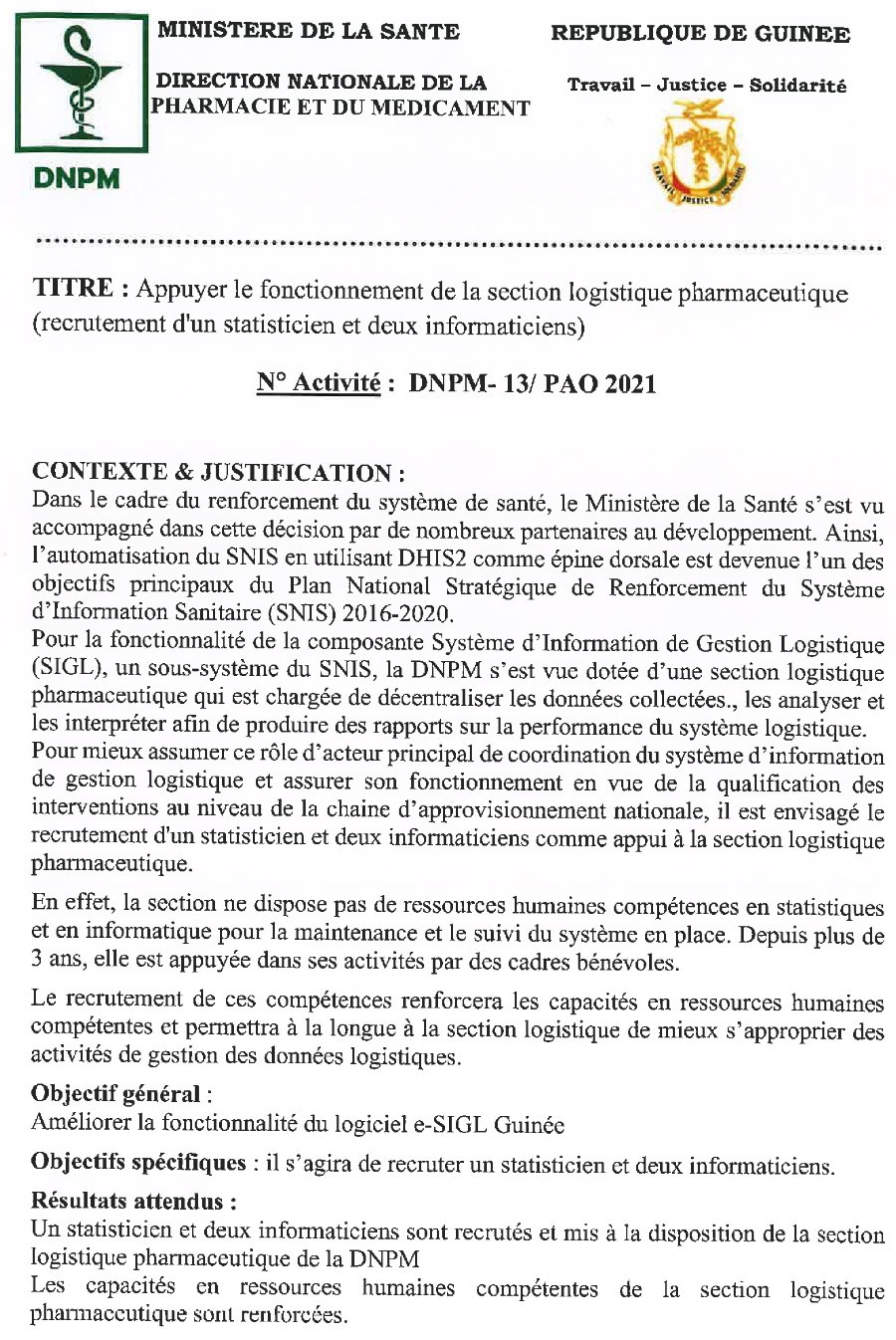 Republication pour le recrutement d'informaticiens et de staticiens p1