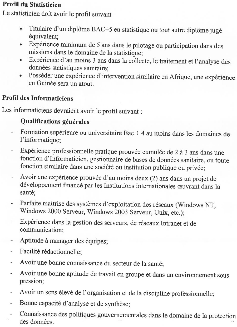 Republication pour le recrutement d'informaticiens et de staticiens p2