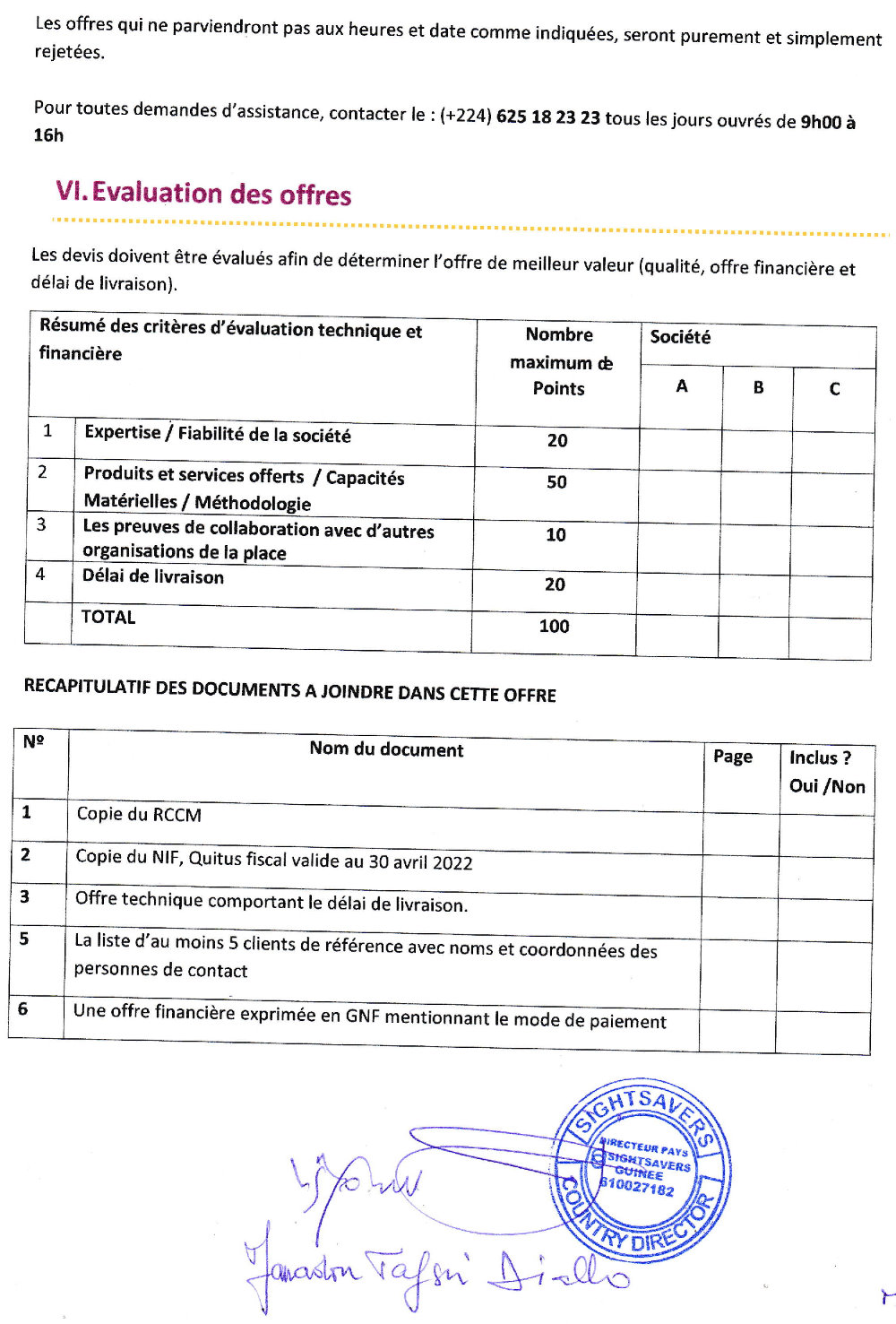 Avis D'appel D'offre De Selection D'une Societé Pour La Fourniture De Materiels De Laboratoire - Page 3