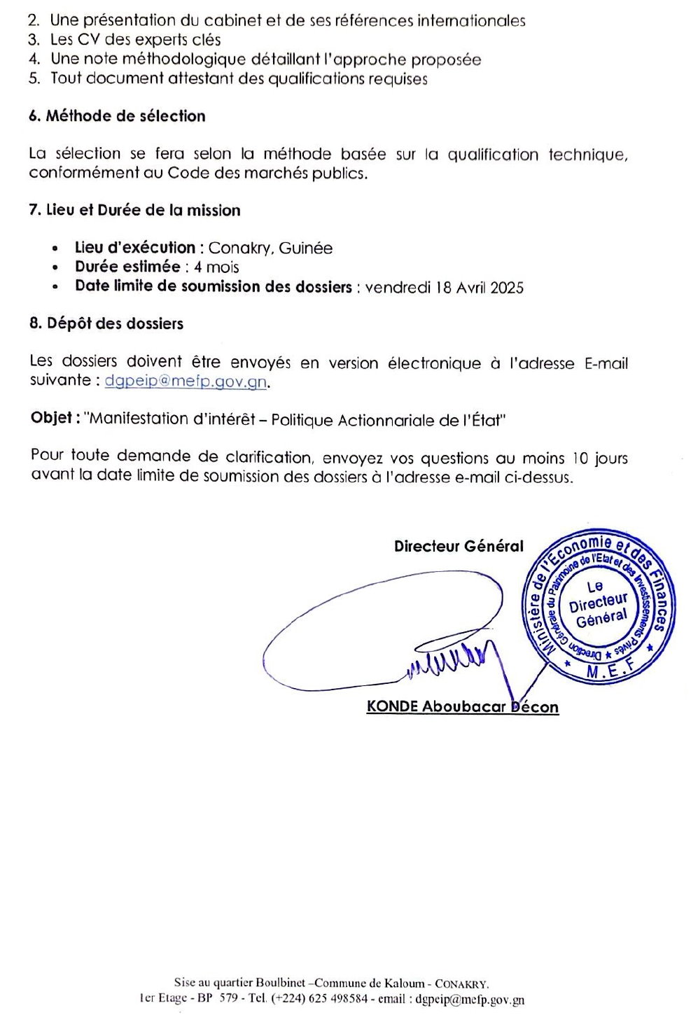 Recrutement d'un cabinet spécialisé en stratégie et développement organisationnel afin d'élaborer une Politique Actionnariale de l'État | Page 4
