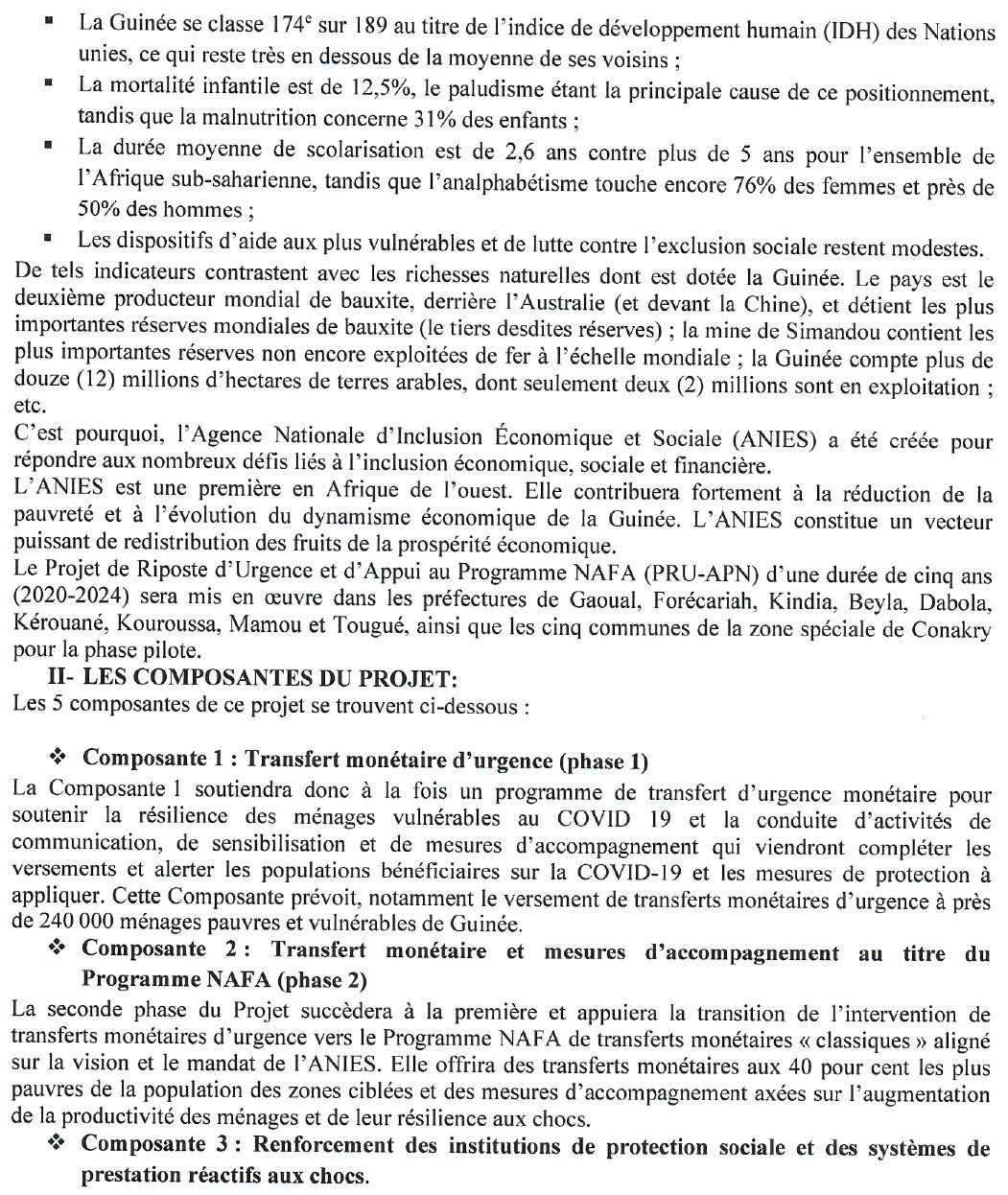 AVIS A MANIFESTATION D’INTERET POUR DES SERVICES DE CONSULTANTS POUR LE RECRUTEMENT D’UN COURSIER | Page 2