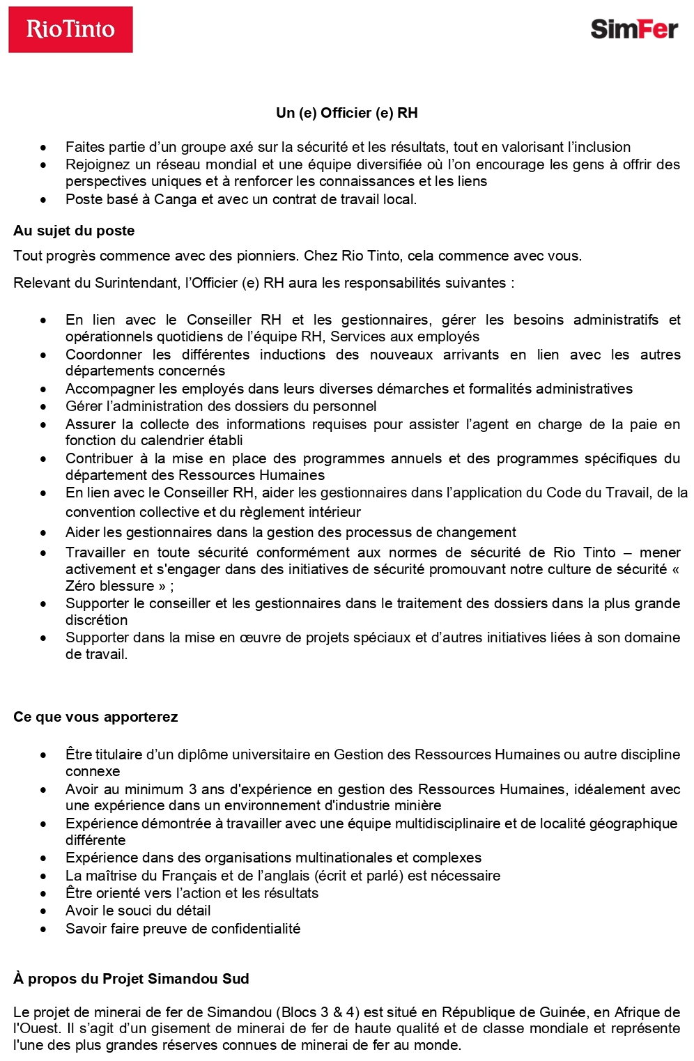 Un (e) Officier (e) RH | page 1