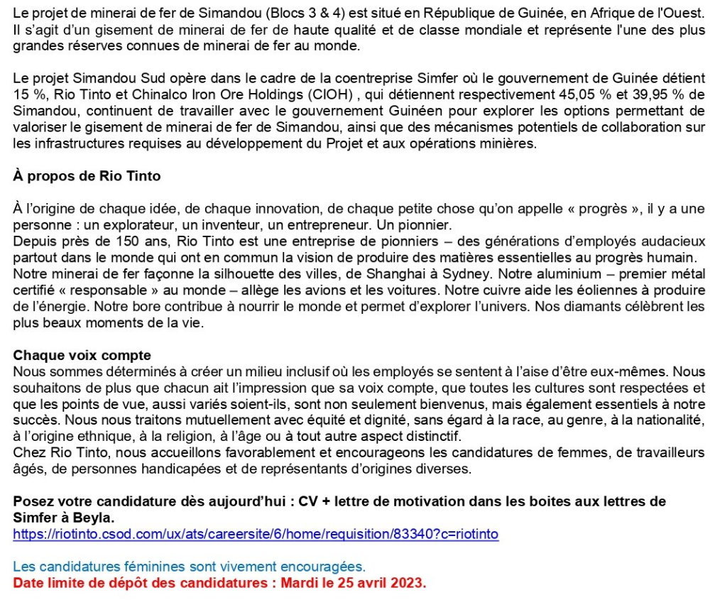 Deux (02) Chimistes Analystes de Laboratoire | page 2