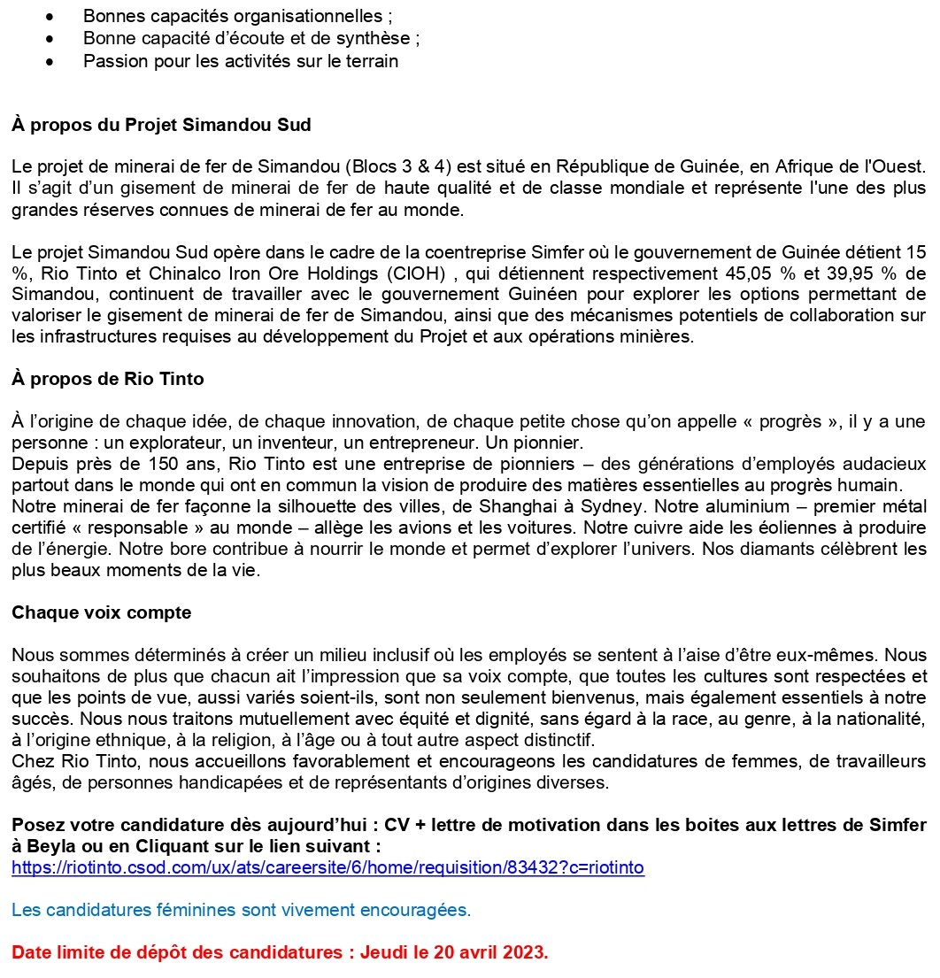 Quatre (04) Conseillers en Santé et sécurité | p 2