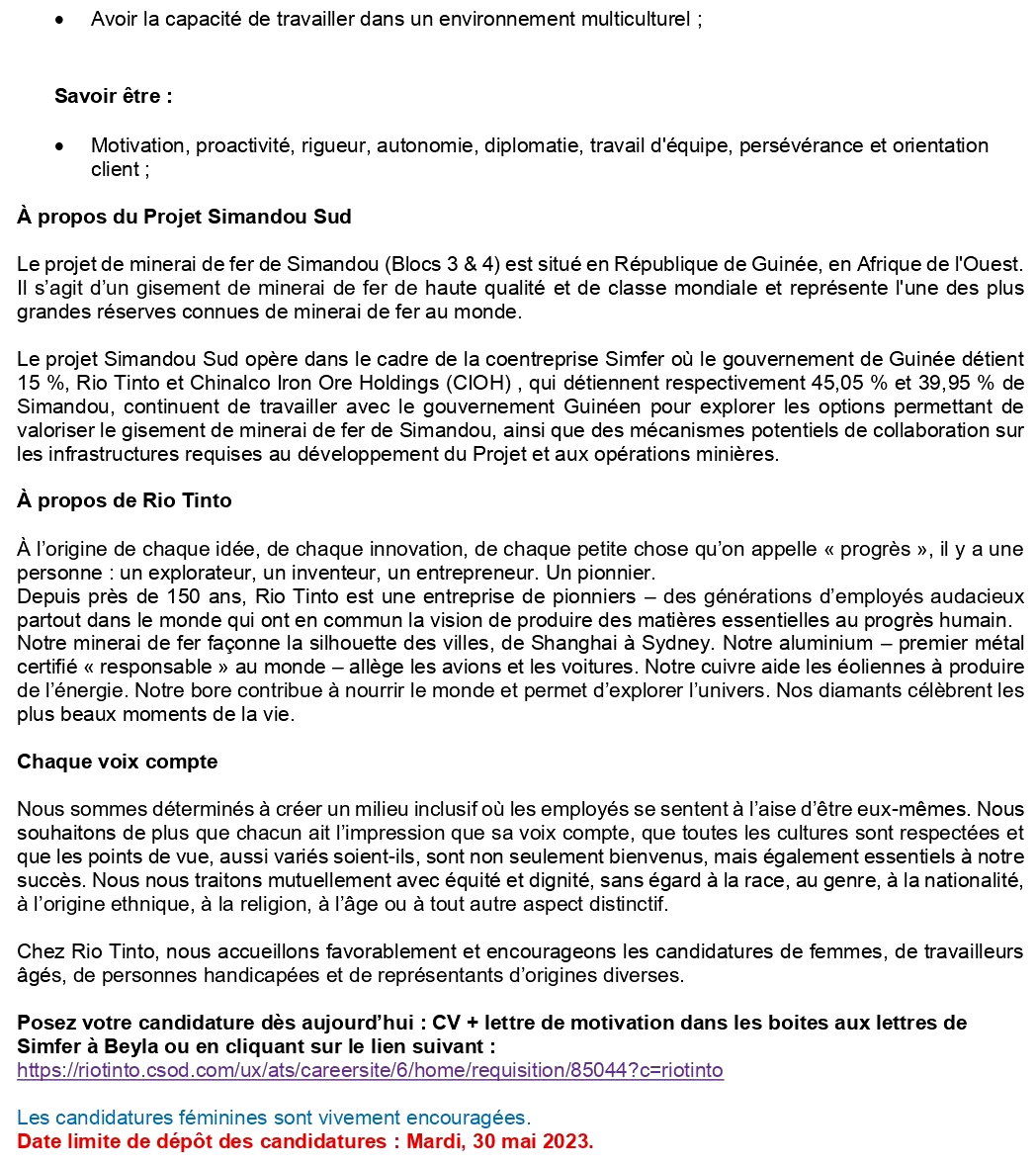 Deux (2) Conseillers(ères) Relations avec les Employés | p 2