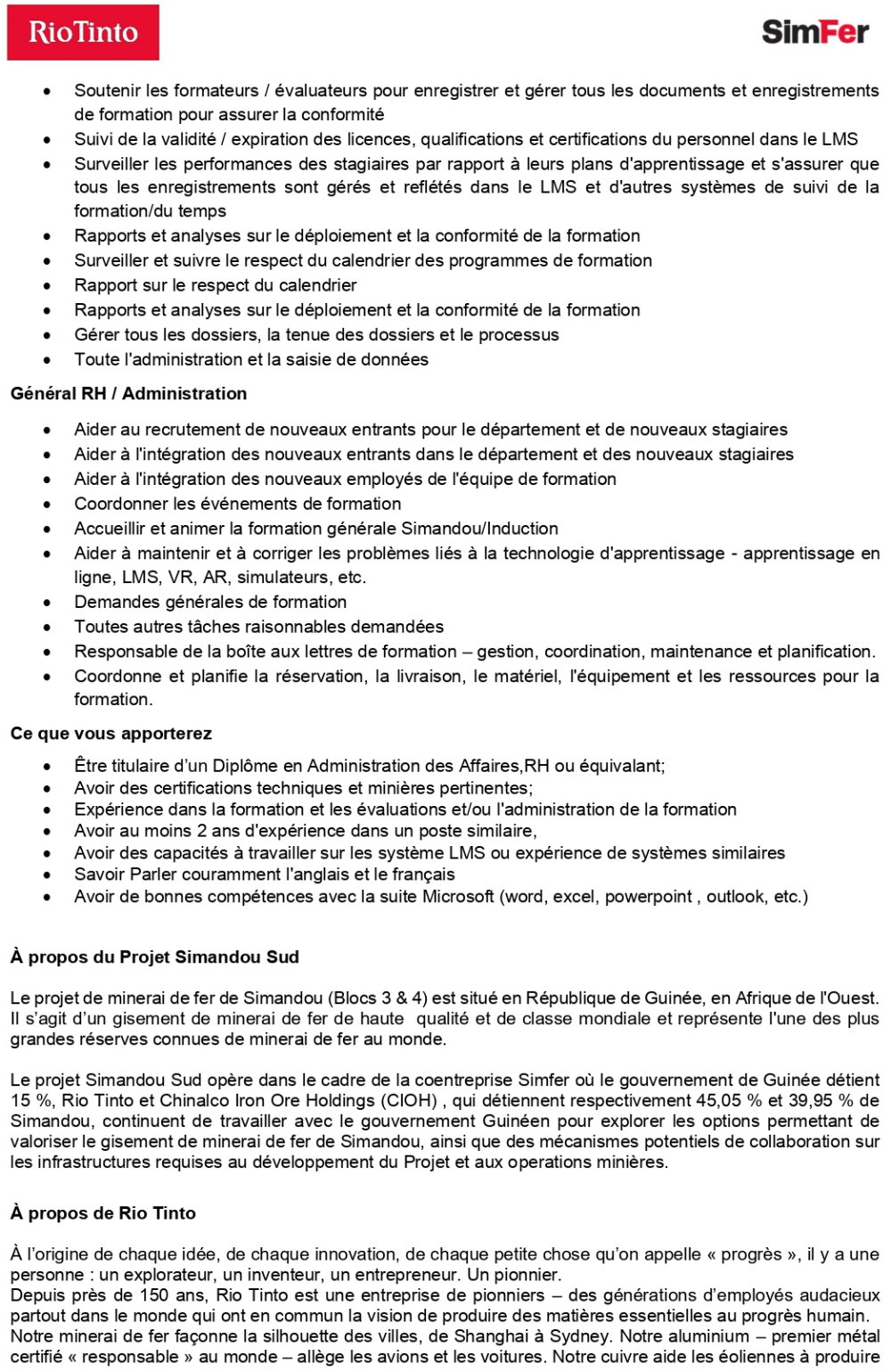 Un (e) Coordinateur (trice) de la Formation | page 2