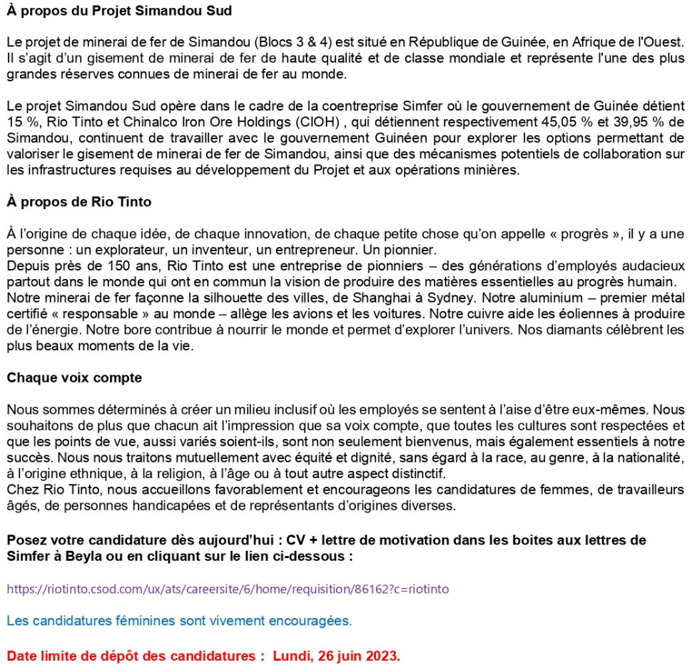 Trois (03) Officiers Contracteurs Management Centre | Page 2