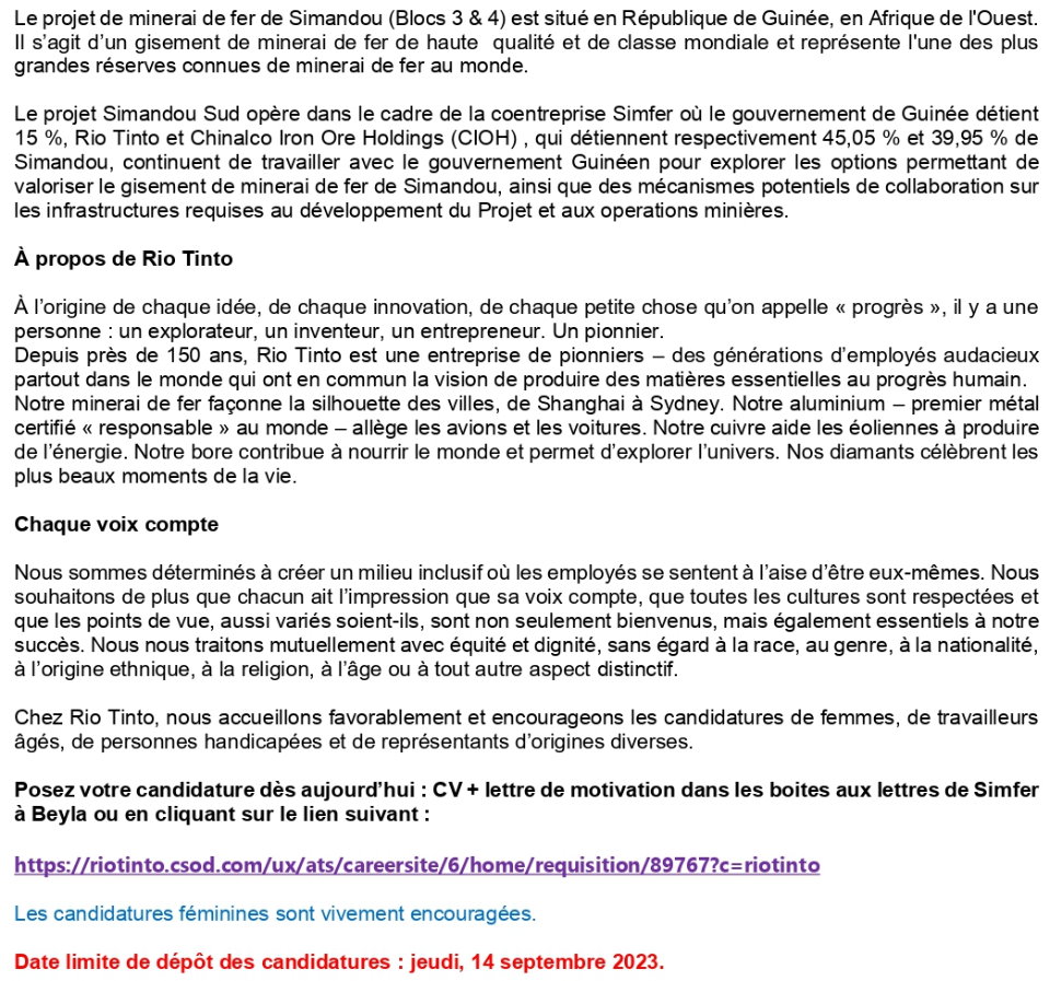 Avis de recrutement d'Un(e) Officier(e) Flotte | Page 2