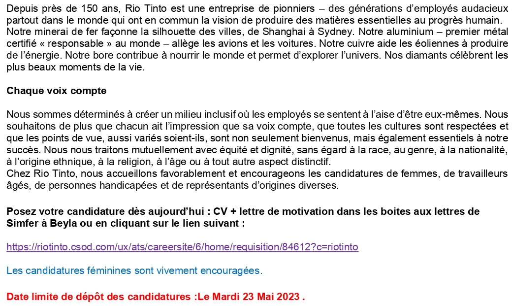 Quatre (04) Officiers Site Support IT | p 2