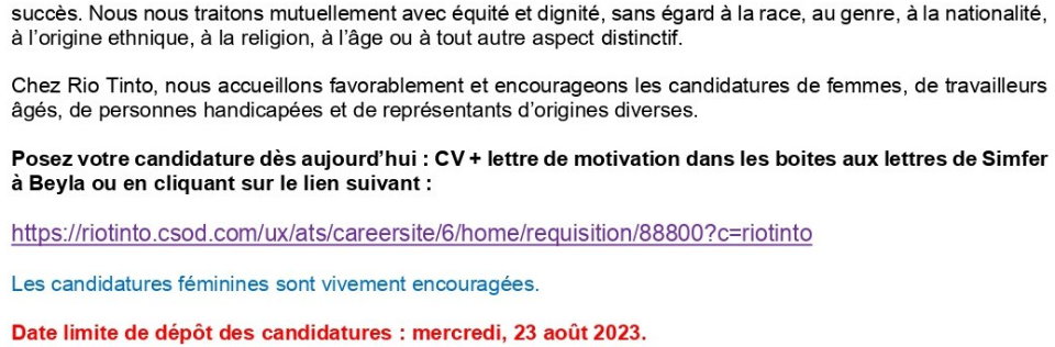 Avis de recrutement de Deux (2) Agents Technique de Terrain | Page 2