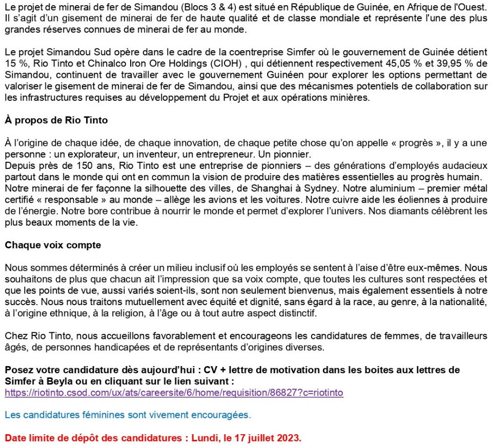 Deux (2) Superviseurs Logistique (Interface construction) | Page 2