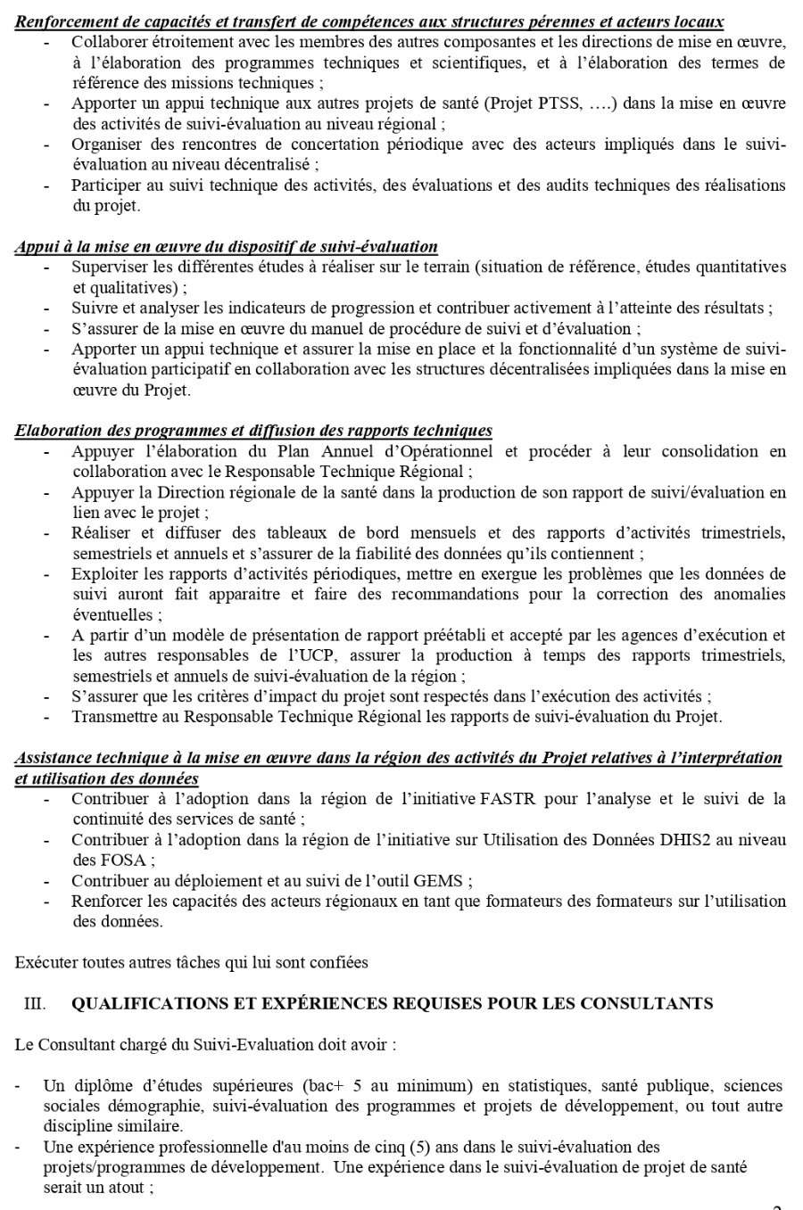 PROGRAMME REGIONAL DE SECURITE SANITAIRE EN AFRIQUE DE L’OUEST ET DU CENTRE (PReSeS-AOC) | Page 2