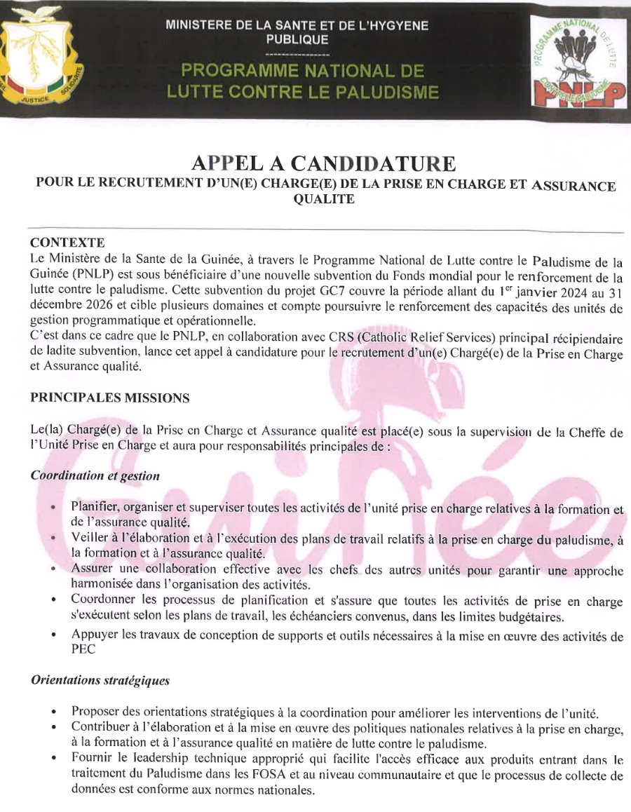 Recrutement D'un Cabinet D'audit Pour Réaliser L'audit Des Comptes Du Projet | Page 1