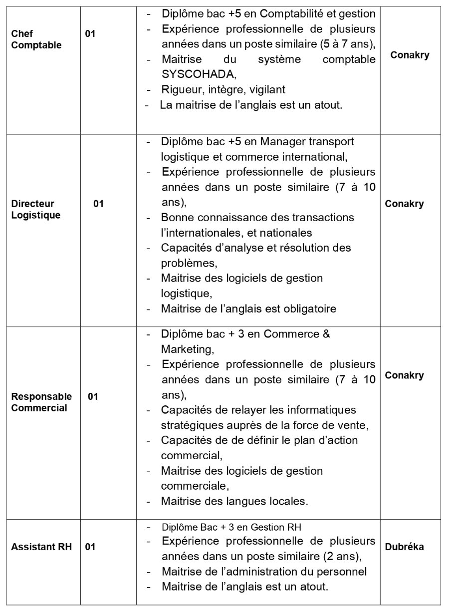 Recrutement De Plusieurs Postes (Contrôleur Financier, Directeur Administratif et Financier, Chef Comptable, Directeur Logistique...) | page 2