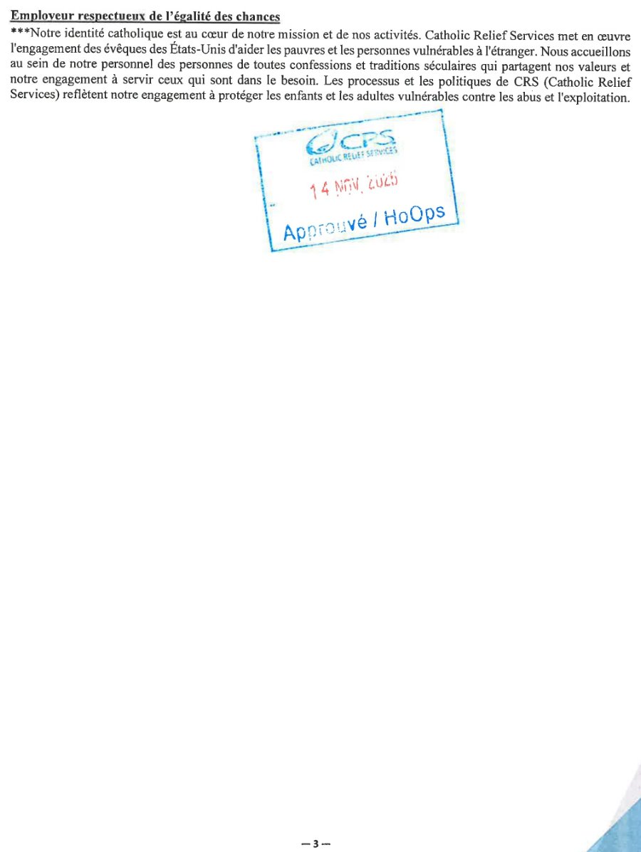 Avis de recrutement d'un spécialiste technique de gestion des cas de paludisme et santé communautaire (h/f) | Page 3