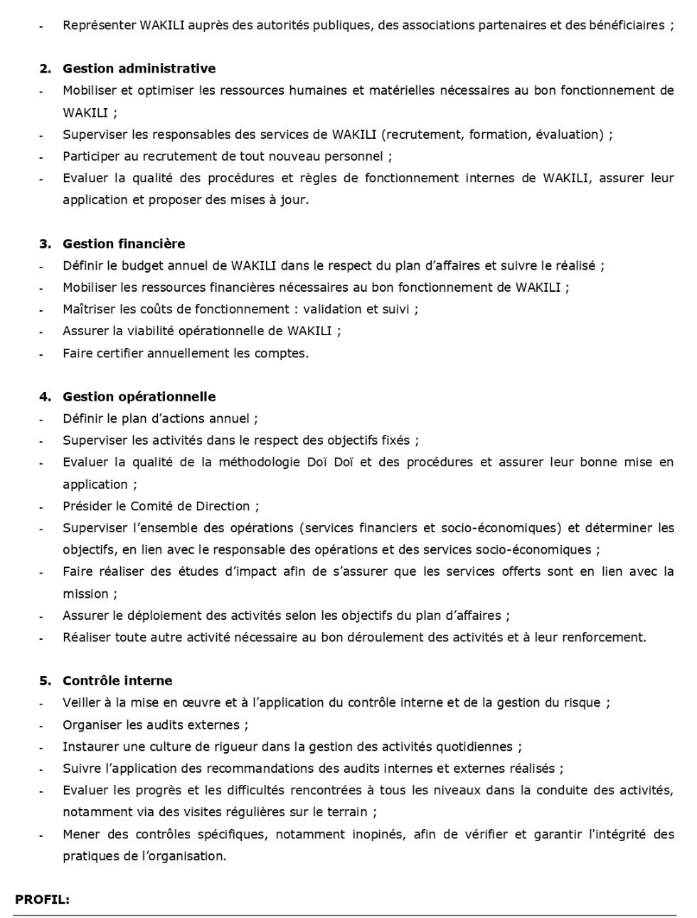 Directeur exécutif Basé à Conakry, Guinée | Page 2