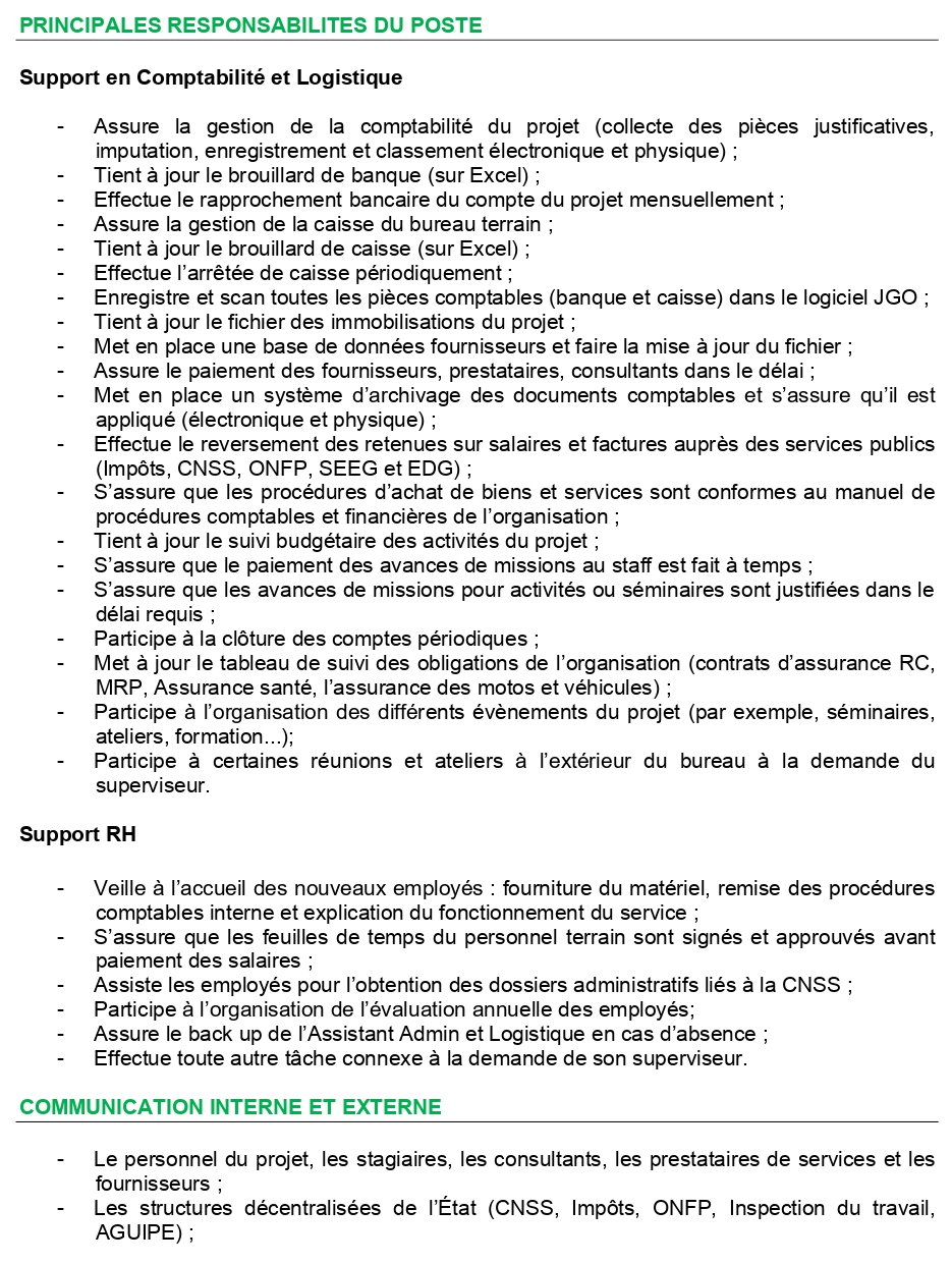 Recrutement D'un(e) Assistant(e) Comptable | Page 2