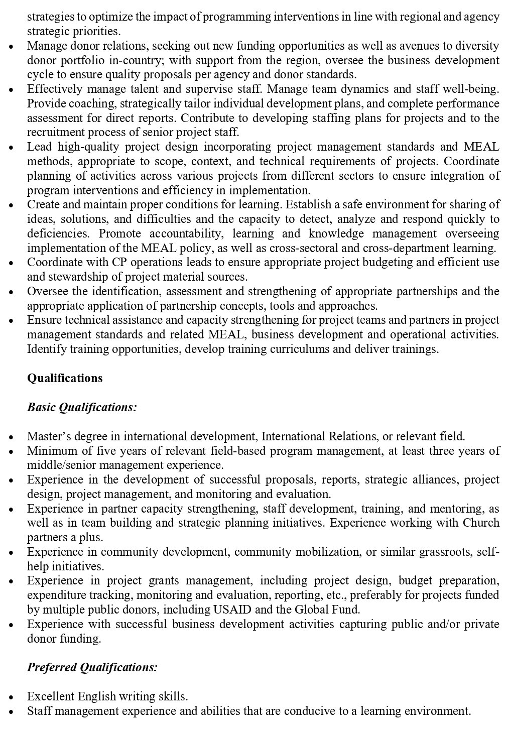 Avis De Recrutement D'un(E) Head Of Programming | Page 2