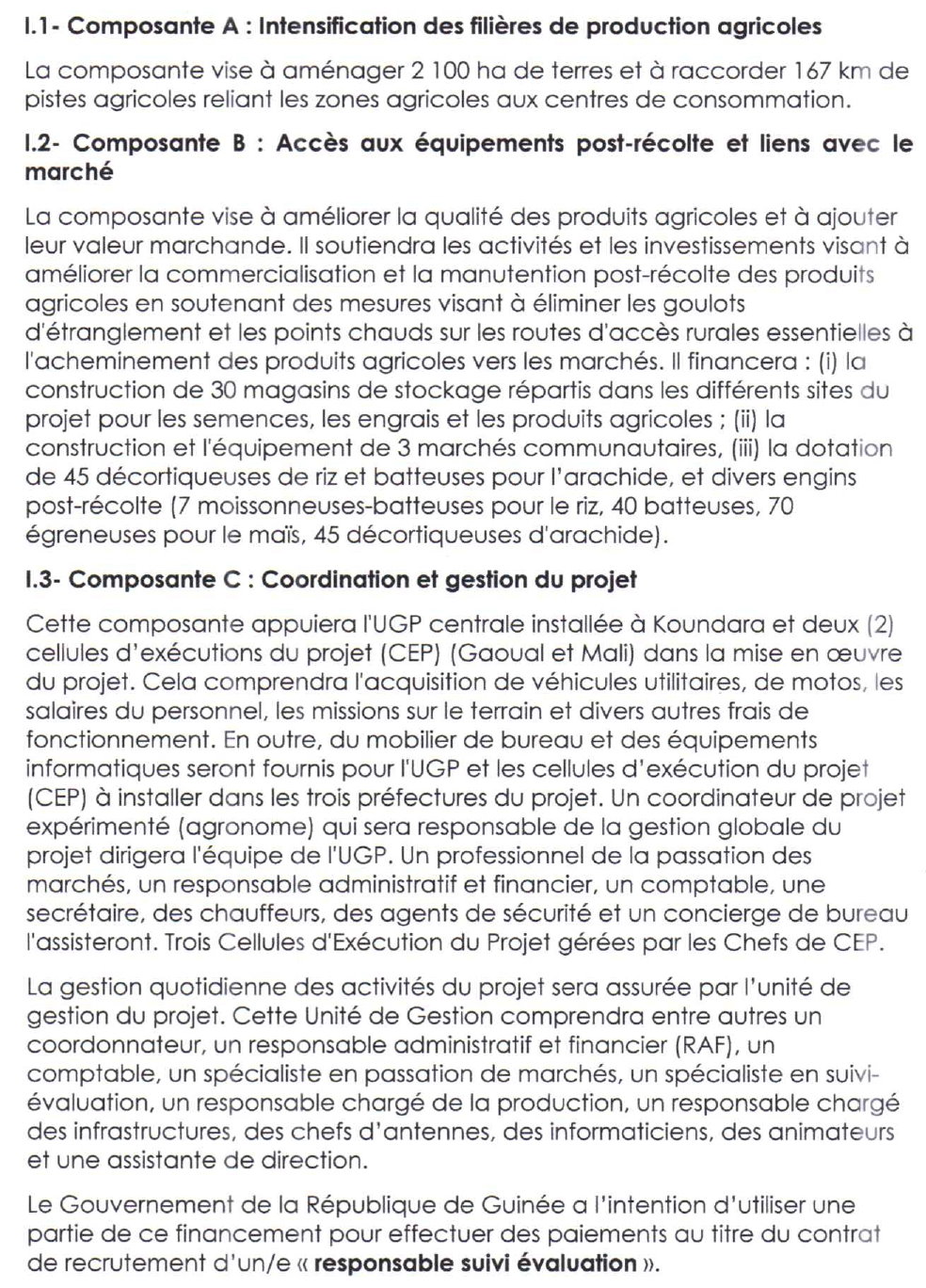 Avis de Recrutement d'un(e) Responsable de Suivi Evaluation | Page 2