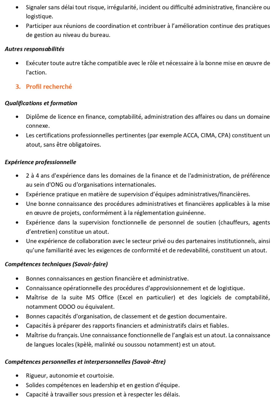 Recrutement De Deux Assistant Administratif et Financier | Page 4