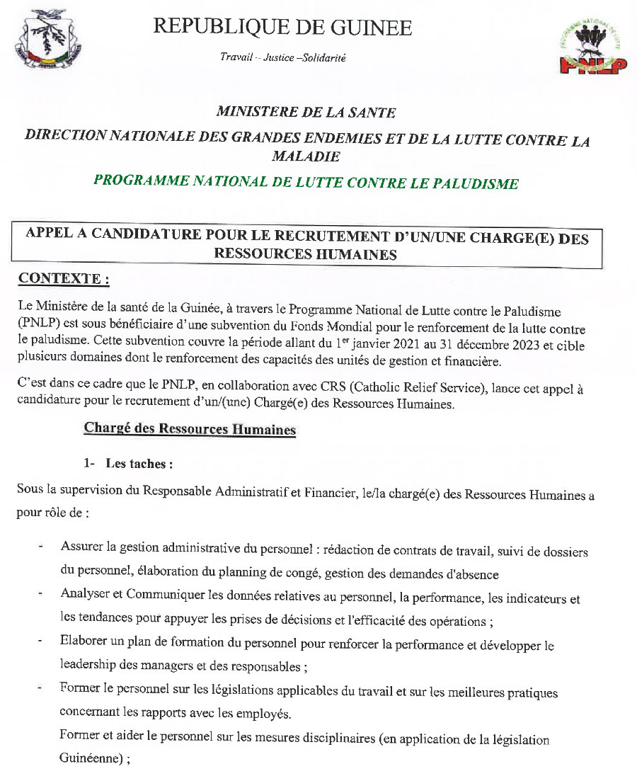 Offres d'emploi en guinée