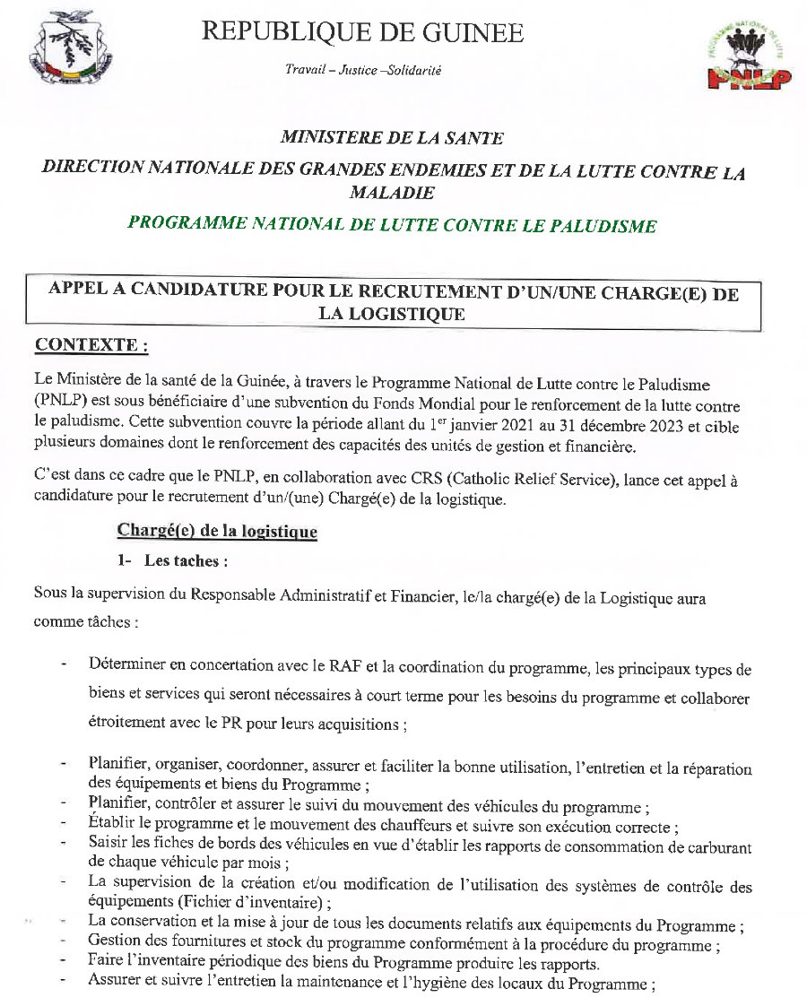 Offres d'emploi en guinée