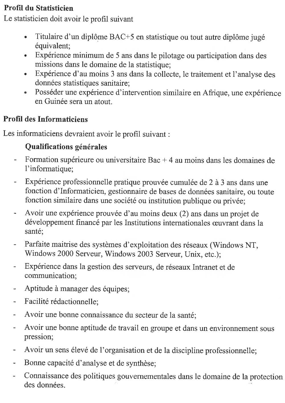 offre d'emploi ministère de la santé p2