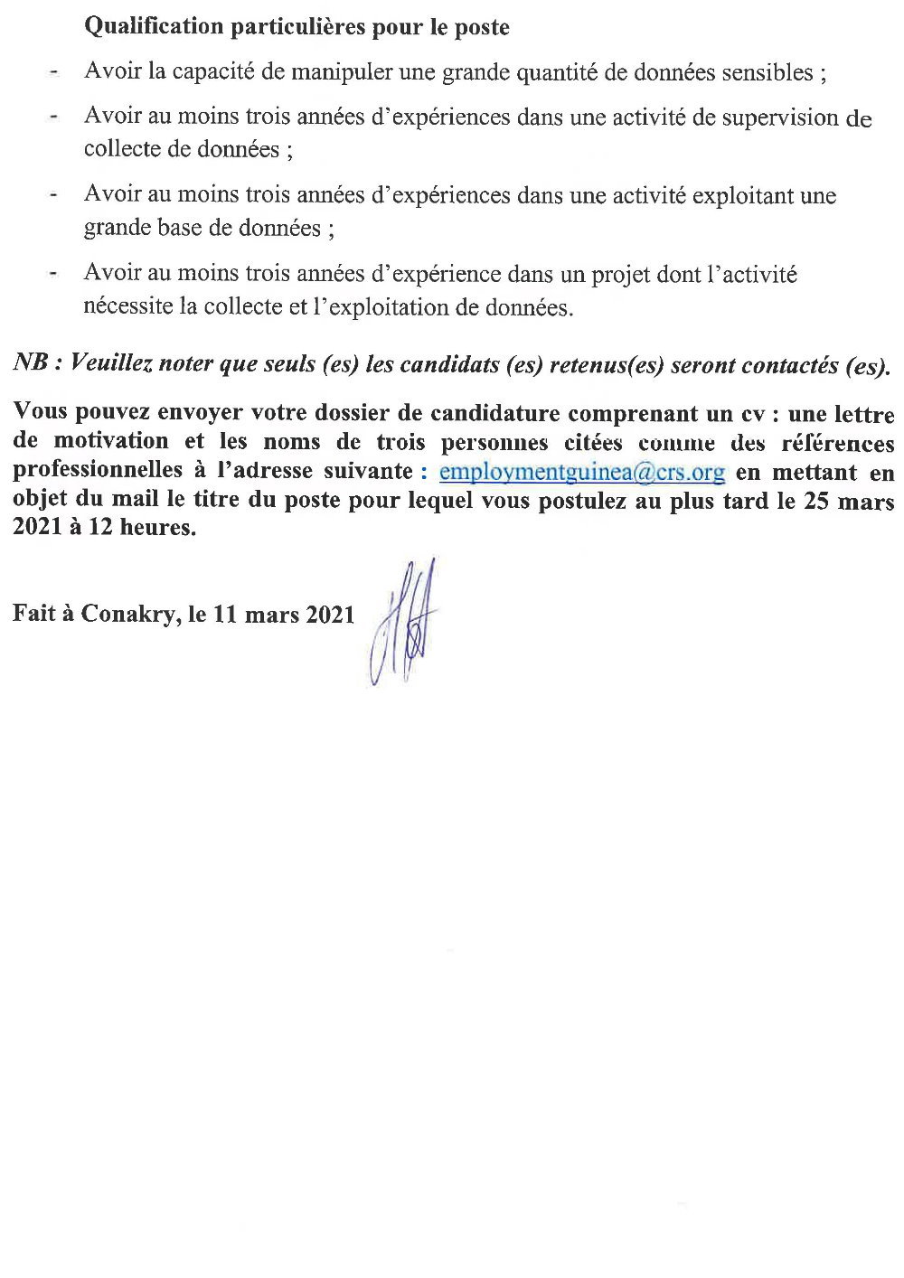 offre d'emploi ministère de la santé p3