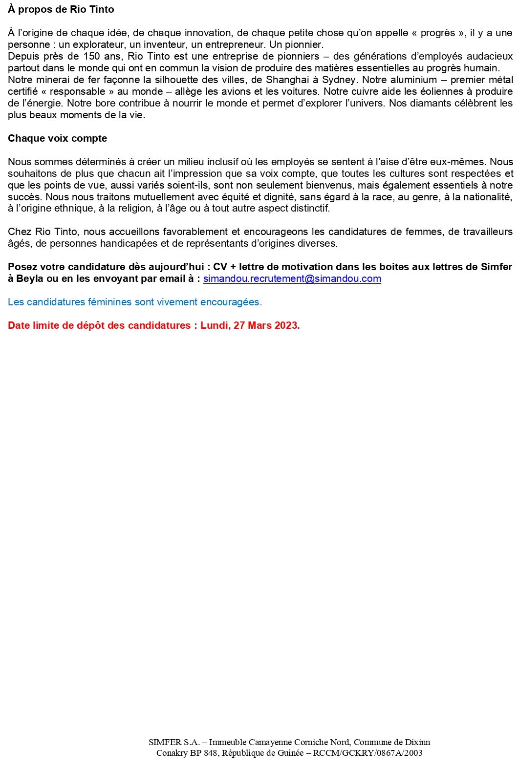 Un (e) Superviseur de la Sécurité (Construction du Port) | Page 2