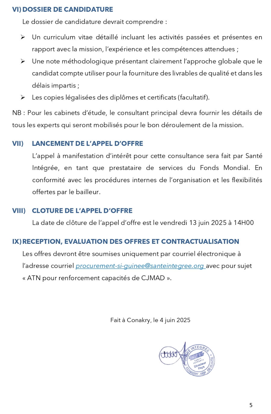 RENFORCEMENT DES CAPACITES DE LONG CJMAD SUR L'ACCOMPAGNEMENT DES COMMUNES DANS LE PROCESSUS D'ELABORATION DE LEUR PDL ET PAI PRENANT EN COMPTE LE FINANCEMENT DE LA SANTE COMMUNAUTAIRE | PAGE 6