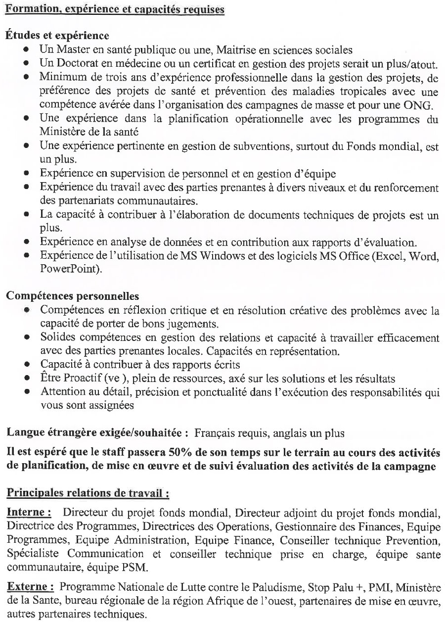 Offres d'emploi Crs en guinée p4