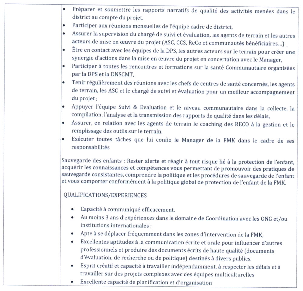 Avis de recrutement d'un(e) Coordinateur/coordinatrice du projet à Télimélé | Page 2
