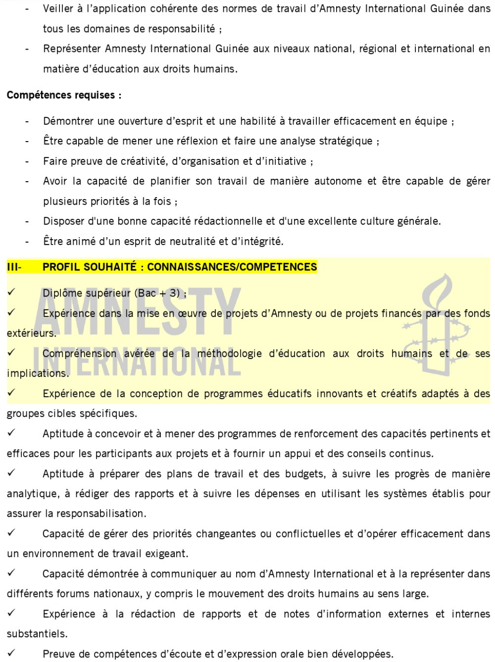 Coordonnateur du Projet EDH | Page 2