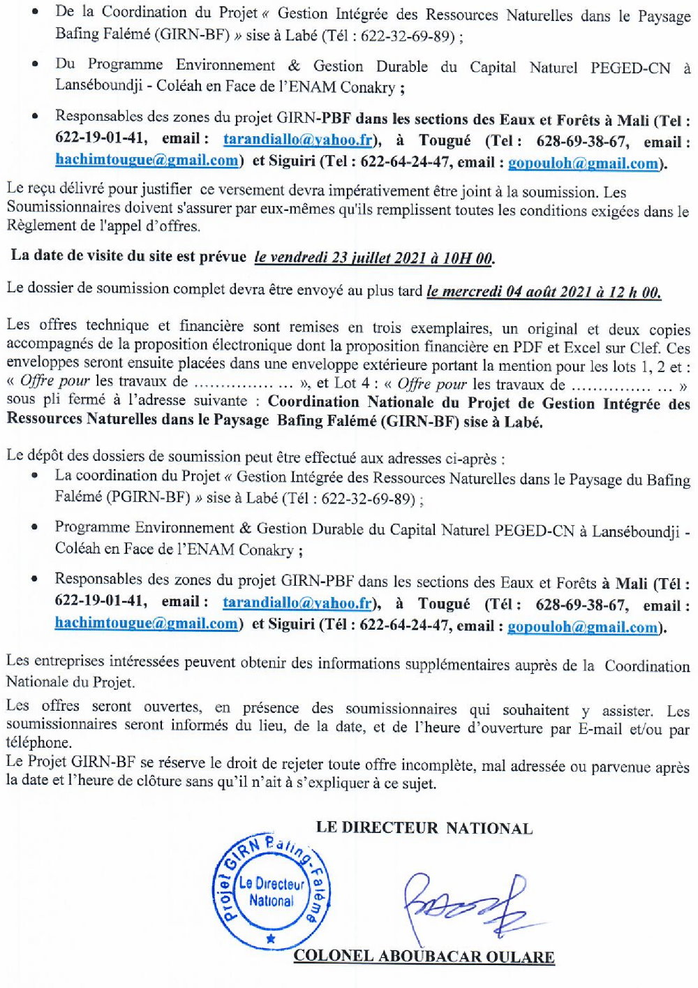 Réalisation des travaux de rénovation d'un siège social p2