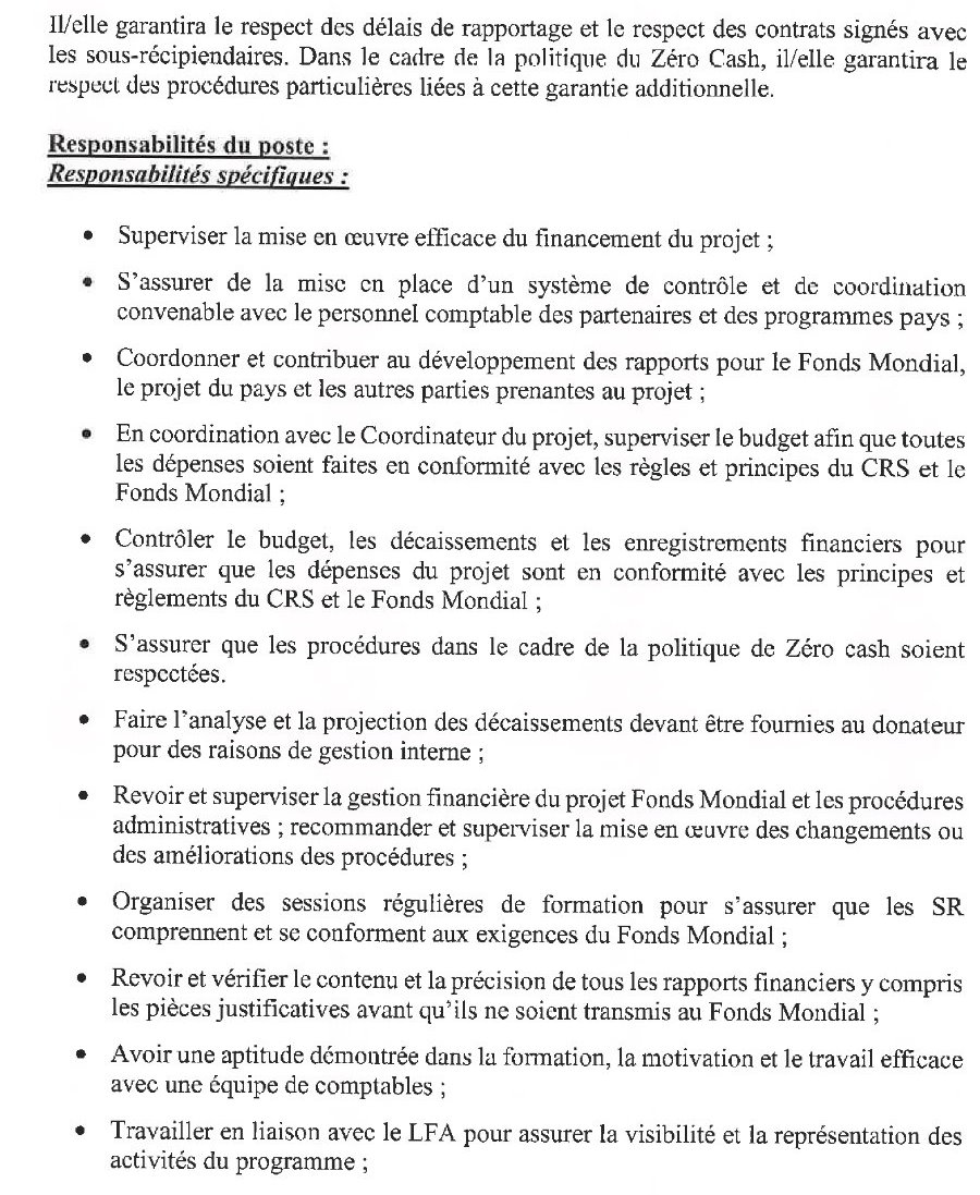 Offre d'emploi crs - comptable p2