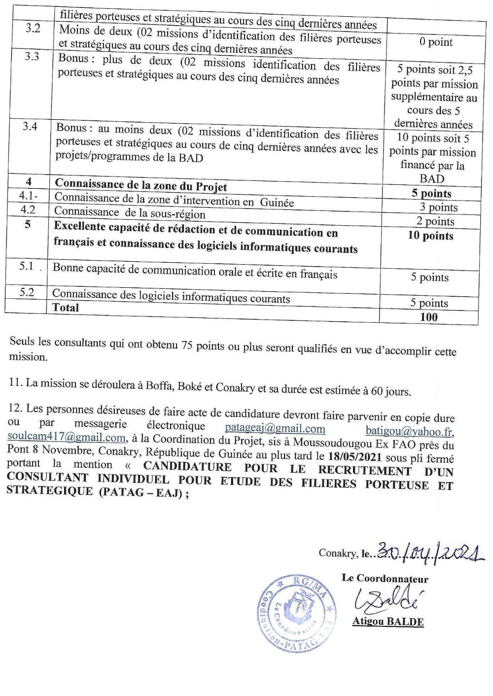 Etude Sur Les Filières Porteuses Et Stratégiques Du Projet - BAD p3