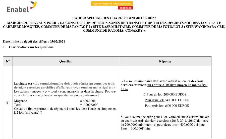 Appels d'offres enabel en guinée p1
