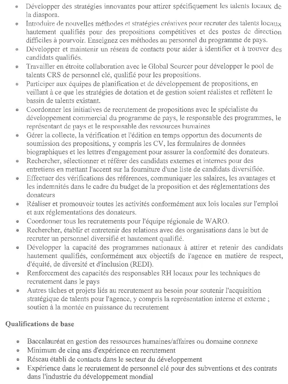 Publication pour le recrutement d’un(e) Recruteur Régional page-2