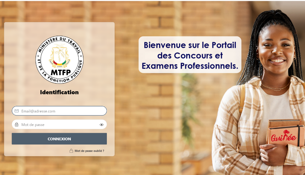 R&eacute;ouverture de la plateforme pour le Concours d'entr&eacute;e &agrave; la Fonction Publique Guin&eacute;enne