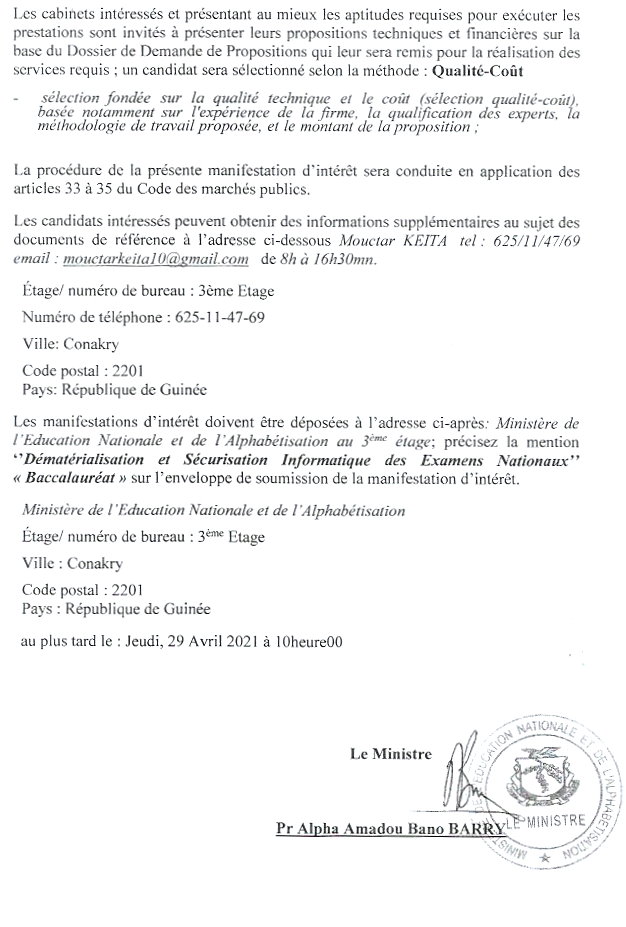 dématérialisation et sécurisation informatique des examens nationaux page 2