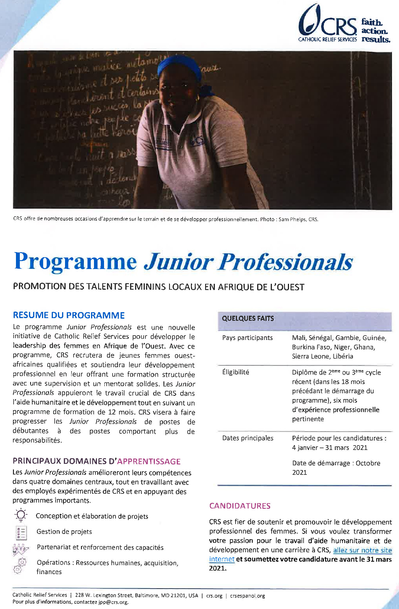 Recrutement crs femmes qualifiées